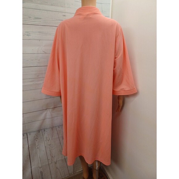 Take-Along Sears House Coat Full Length XXL 42-44 Union Made Zip USA Peachy Pink - Picture 4 of 8